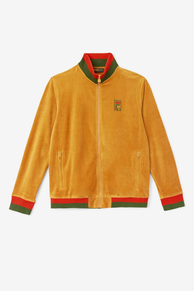 Fila Jacket X Paterson Velour Mens Orange - India VAT-509312